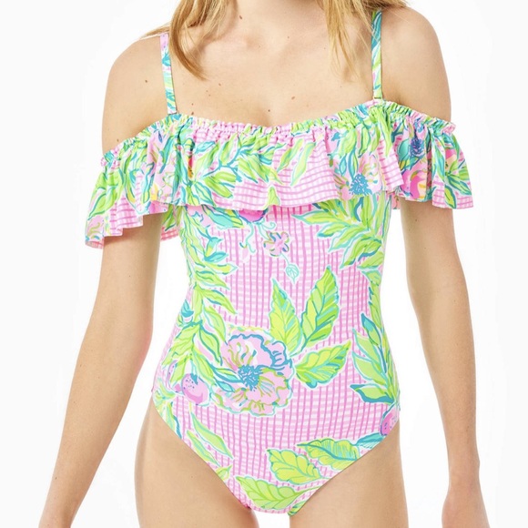 Lilly Pulitzer Other - Fiesta one piece don’t stop beleafing